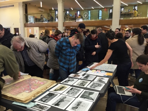 Community History Event at the Ridgewood Library, January 27, 2016. Photographer: Maggie Schreiner