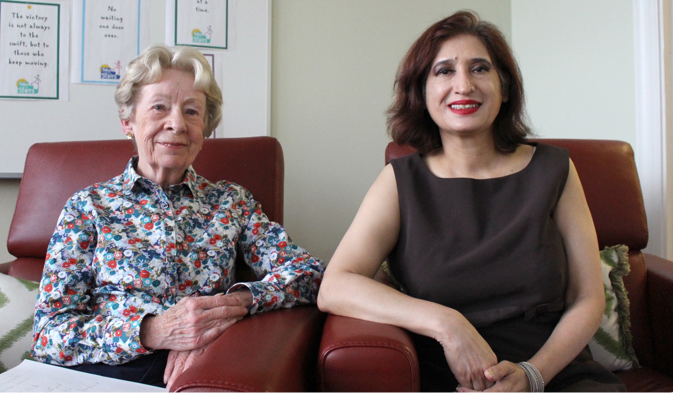 Nancy Cafferty and Dr. Raana Mahmood