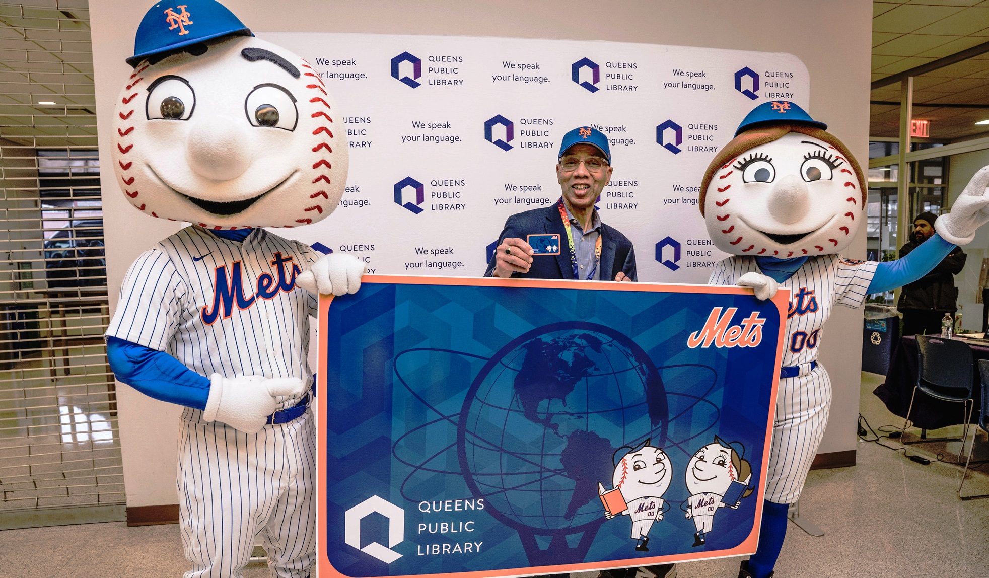 We're teaming up with the New York Mets to bring you this amazin' library card, while supplies last!