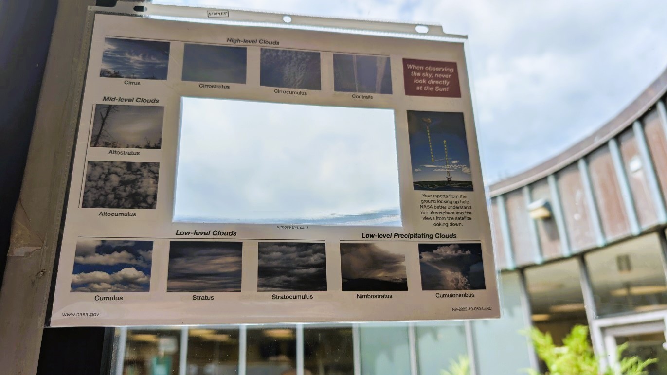 A photo of one of the Sky Window displays at Baisley Park Library, created by QPL librarian Rose Kelly-Lyons.