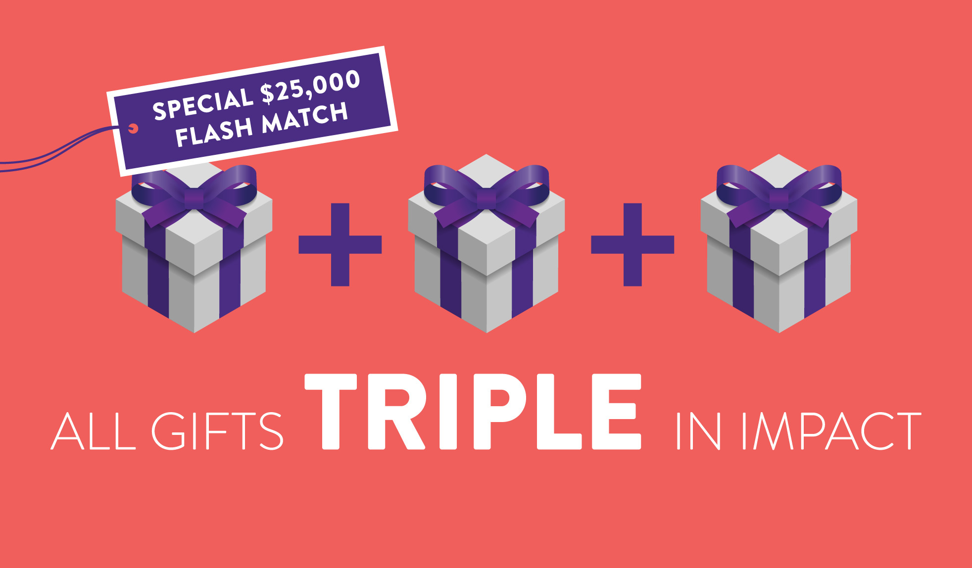 Exciting news! All gifts to QPL received by Dec. 31, up to $25,000, will now be TRIPLE-matched!