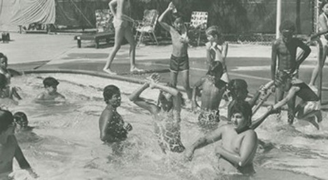 Lefrak City Pool photo. Long Island Daily Press, ca. 1975.
