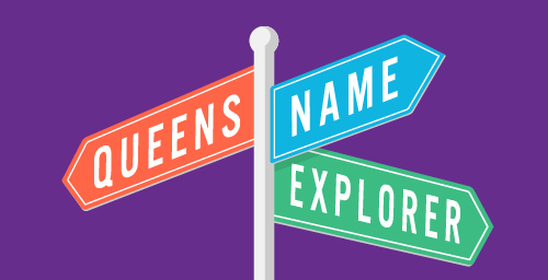 Queens Name Explorer Logo